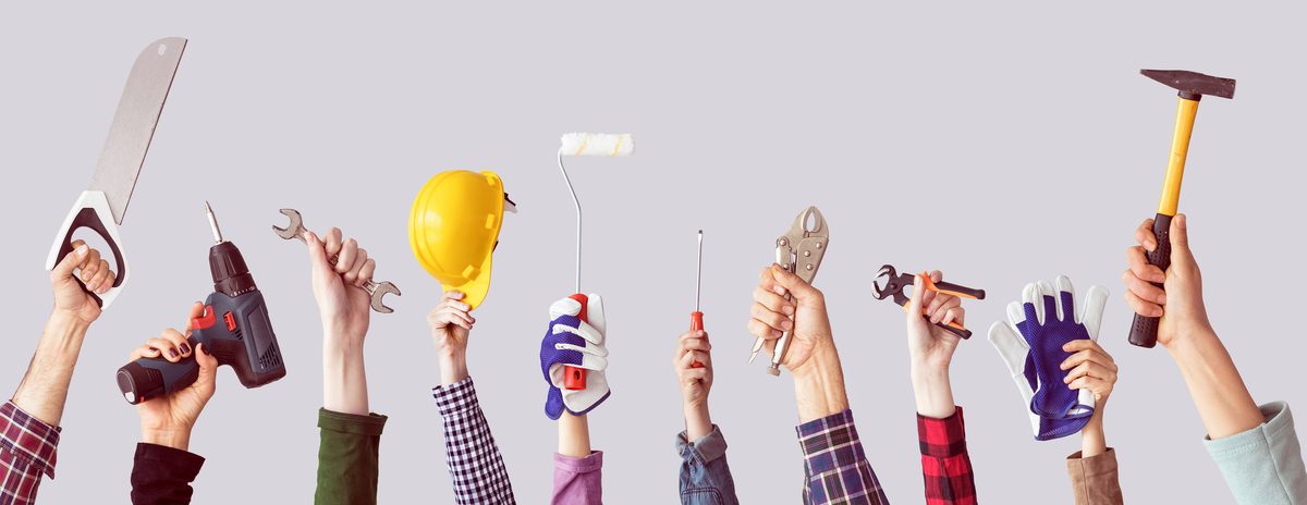 Ferramentas profissionais para reparações