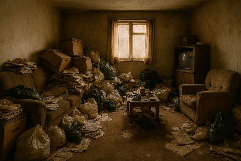 Espaço sendo tratado com sensibilidade - Síndrome de Diógenes